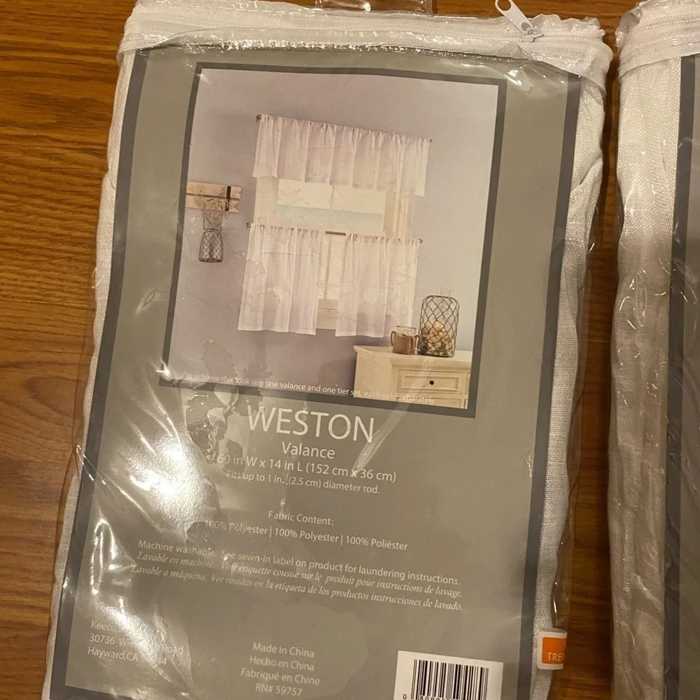 Weston Valance & 2 Rod Pocket Tiers (GA)